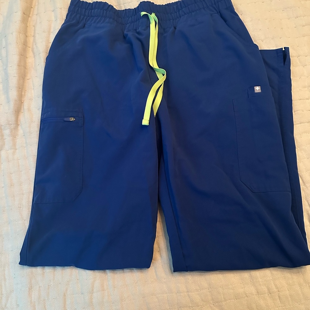 Figs Electric Blue Yola High Waist L tall